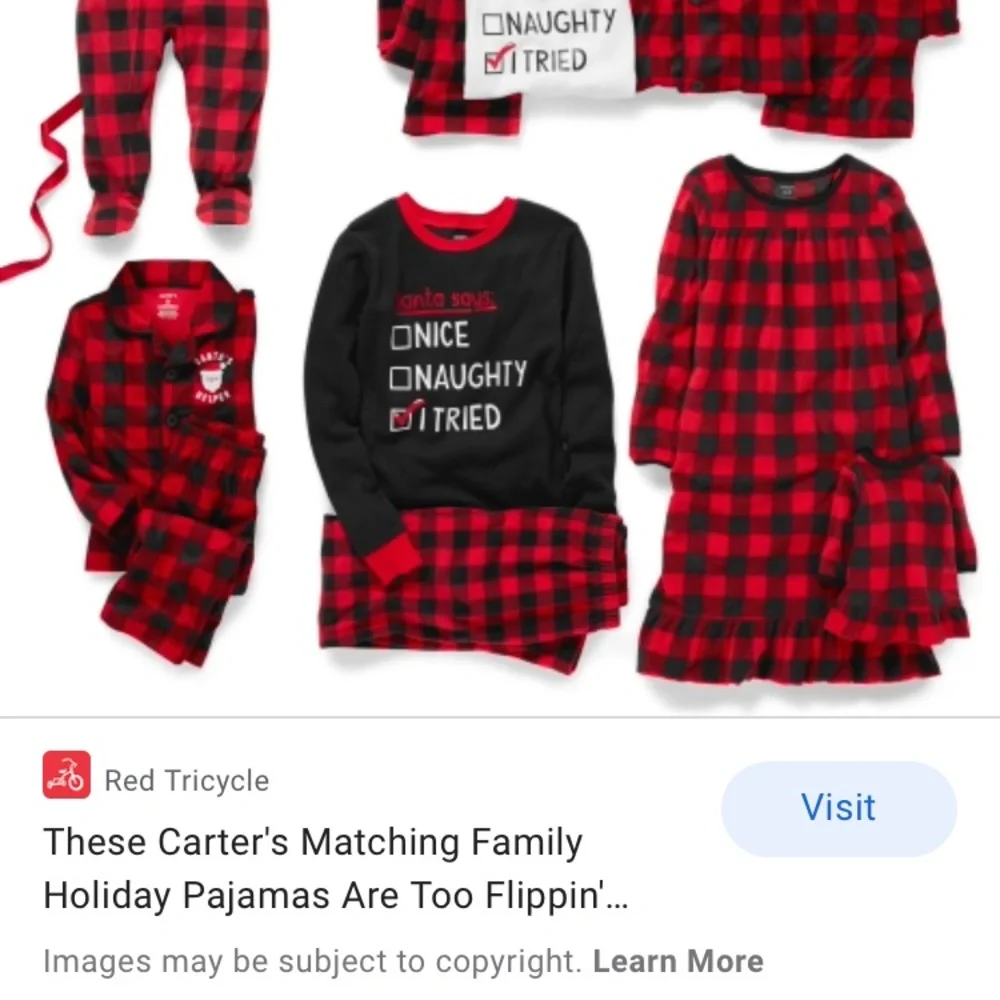 Carter’s Buffalo check girls Christmas dress 14 flannel